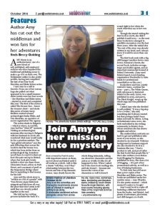 Magazine page: interview with Amy Morse